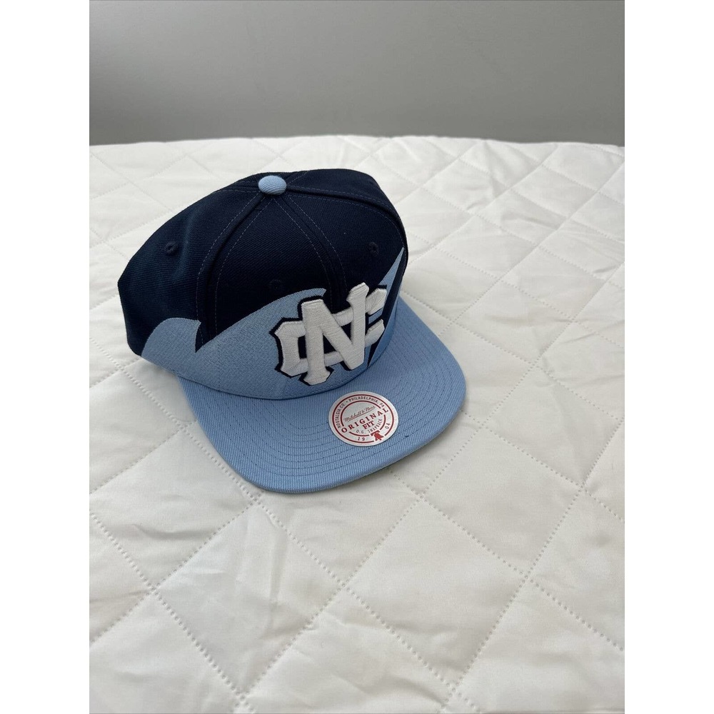 Mitchell & Ness Duke UNC Tarheel Original Fit Snapback Sharktooth NCAA Hat Cap